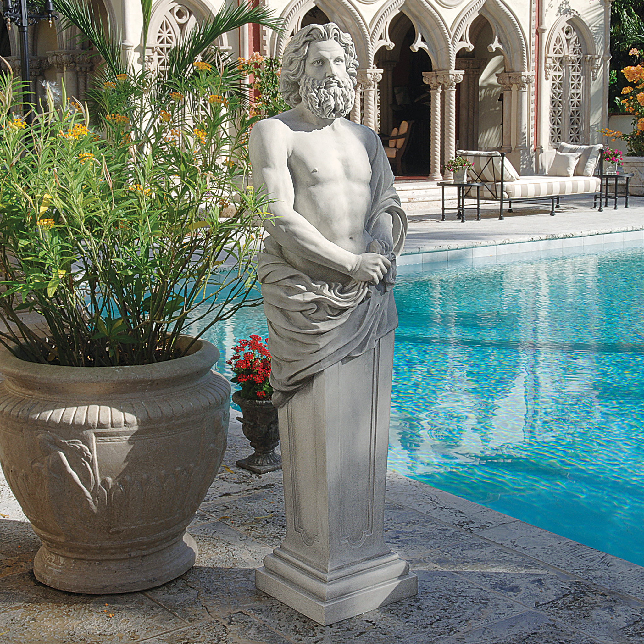 Design Toscano Jupiter Garden Terminus Statue | Wayfair